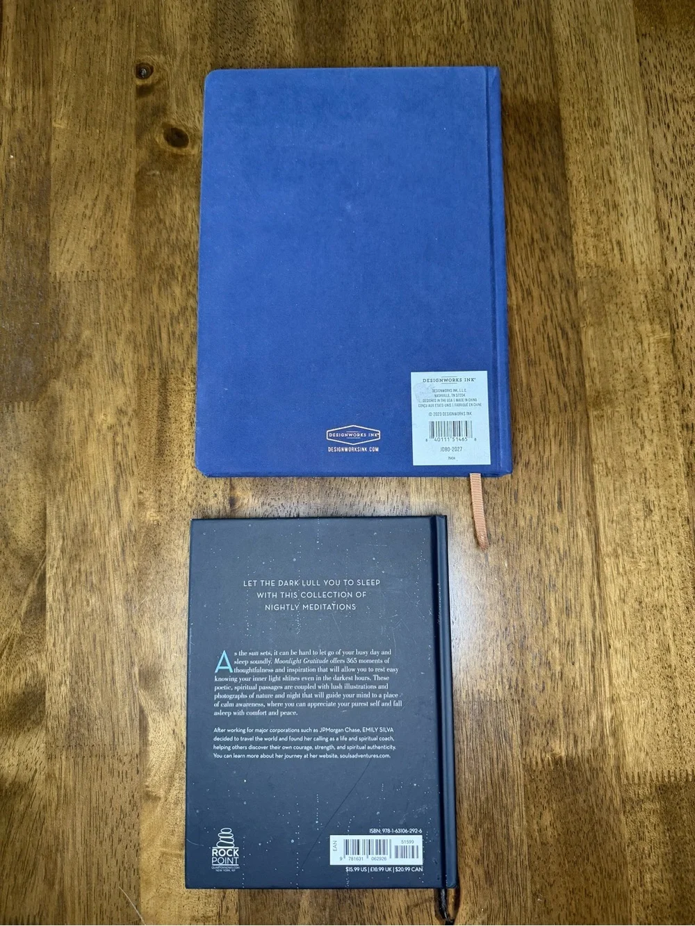 Book Bundle: Moonlight Gratitude by Emily Silva & Blank Journal - 2 Item Lot